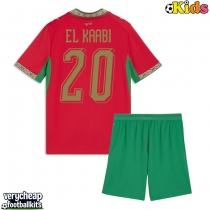 Morocco Ayoub El Kaabi #20 Replica Home Minikit World Cup 2026 Short Sleeve (+ pants)